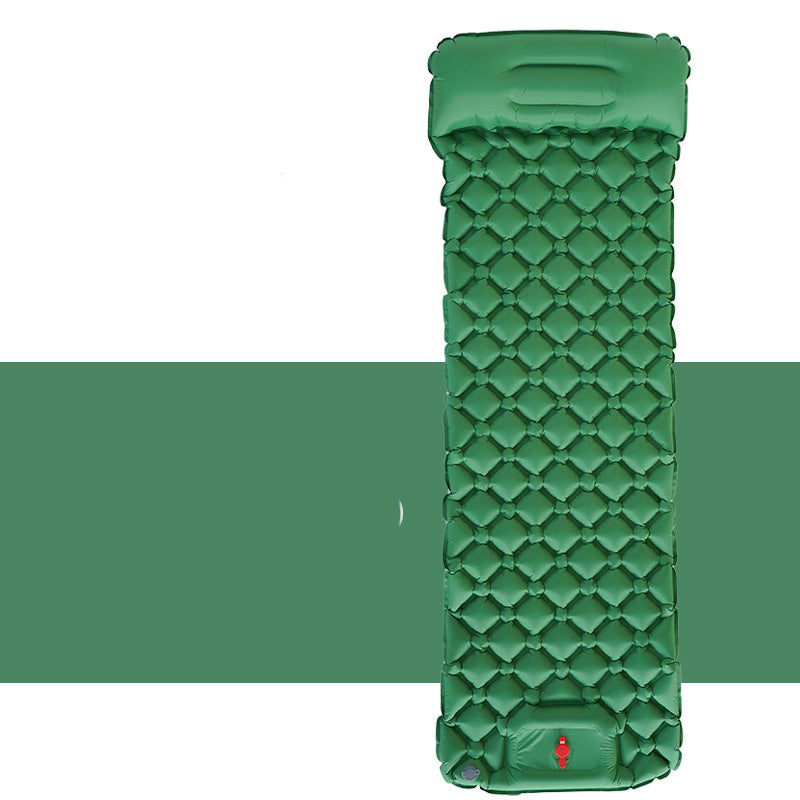 Matelas Gonflable Camping - Oreillers Intégrés 190x60cm Ultra-Léger - Camp de Base Farzen