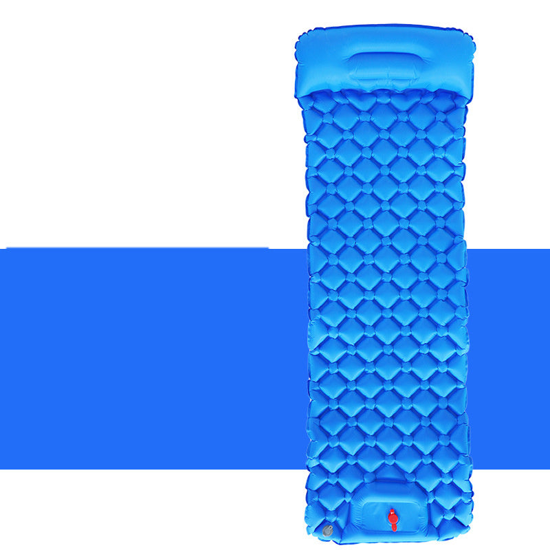 Matelas Gonflable Camping - Oreillers Intégrés 190x60cm Ultra-Léger - Camp de Base Farzen