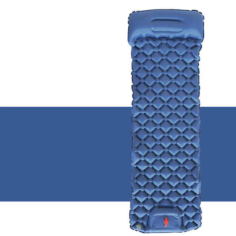 Matelas Gonflable Camping - Oreillers Intégrés 190x60cm Ultra-Léger - Camp de Base Farzen