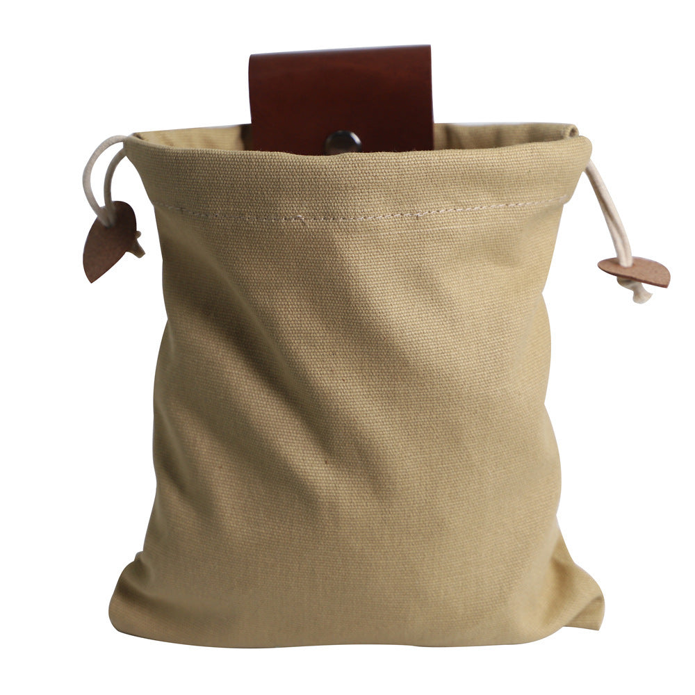 Sac Banane Pliable Vintage Cueillette Randonnée Cuir 22x21cm - Camp de Base Farzen