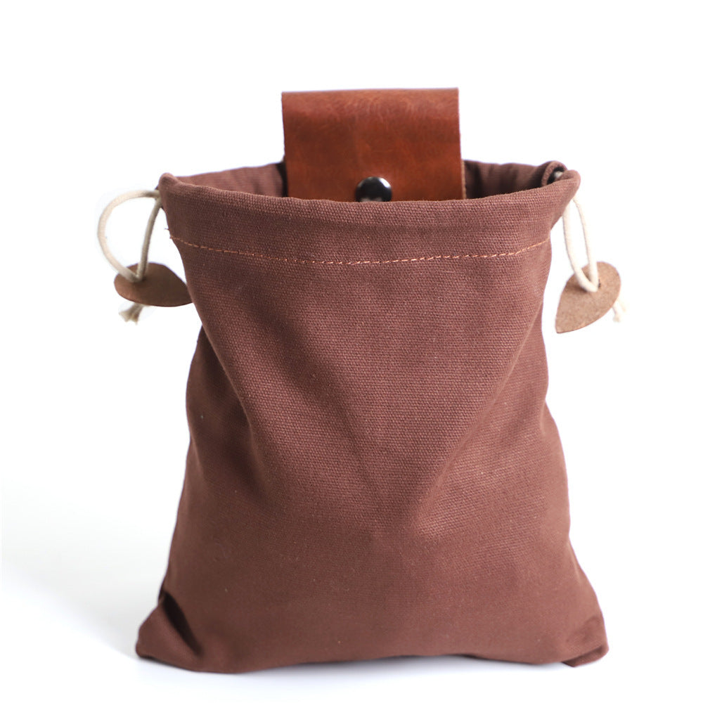 Sac Banane Pliable Vintage Cueillette Randonnée Cuir 22x21cm - Camp de Base Farzen