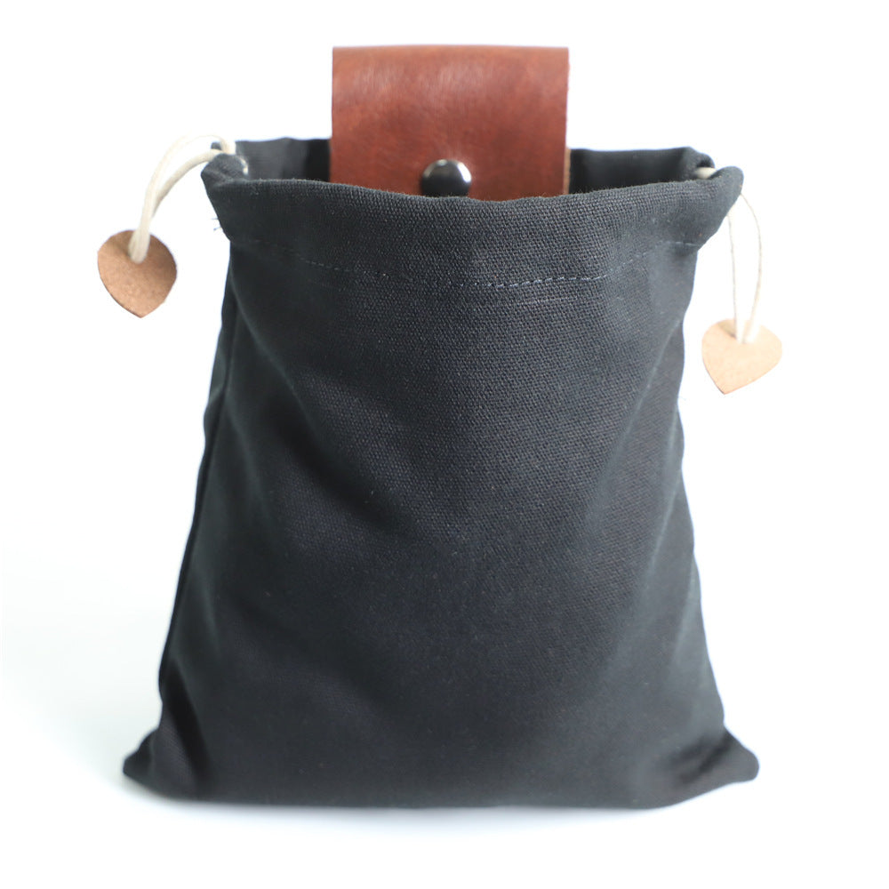 Sac Banane Pliable Vintage Cueillette Randonnée Cuir 22x21cm - Camp de Base Farzen