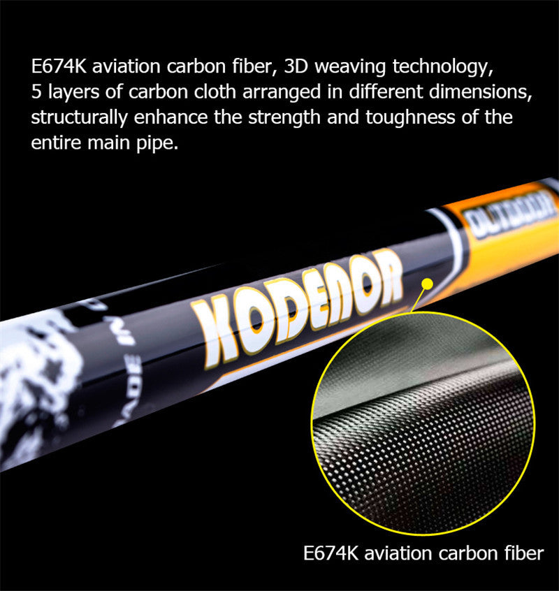 Bâton Randonnée Fibre Carbone Télescopique - 215g Ultra-Léger - Camp de Base Farzen
