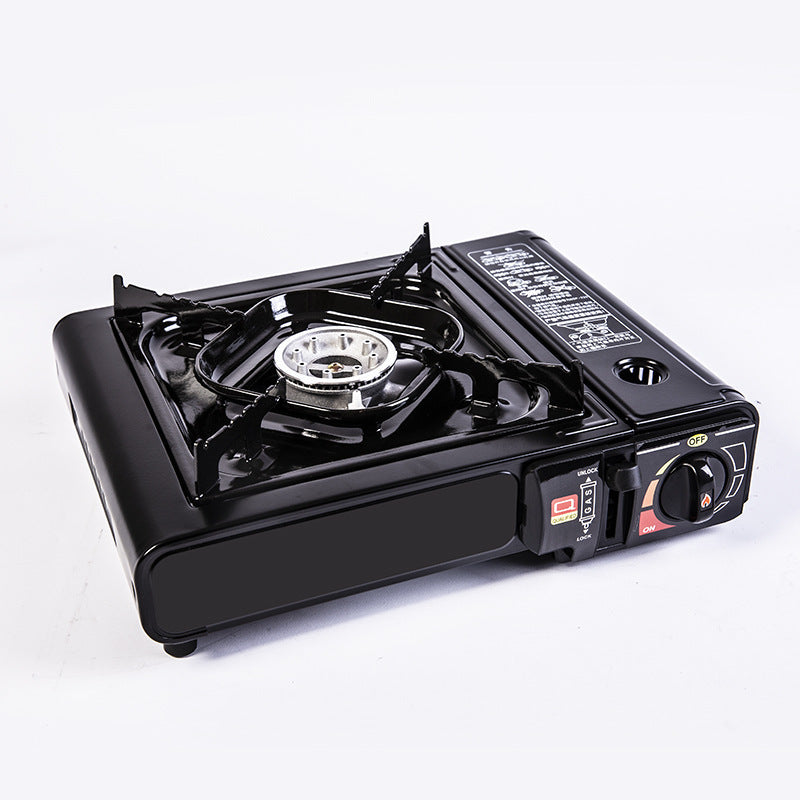 Réchaud Gaz Portable Camping - Allumage Automatique 95min Autonomie 1,47kg - Camp de Base Farzen