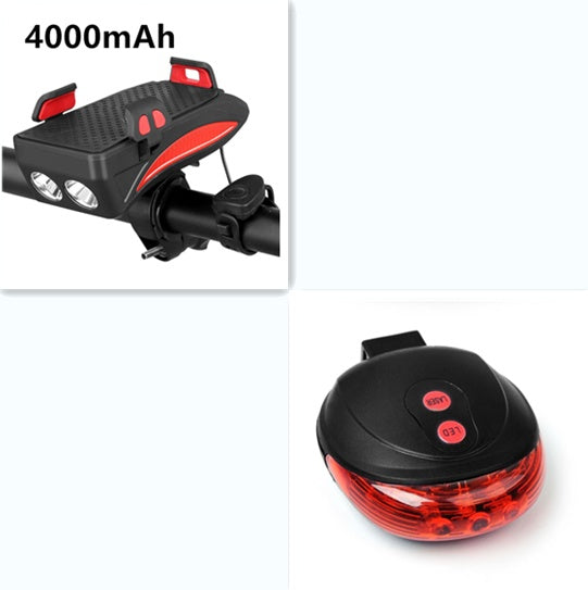 Support Téléphone Vélo 5-en-1 Chargeur - Lampe Sonnette - Camp de Base Farzen