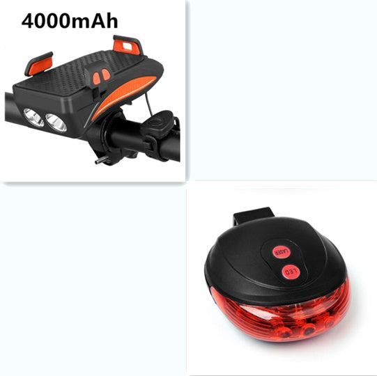 Support Téléphone Vélo 5-en-1 Chargeur - Lampe Sonnette - Camp de Base Farzen