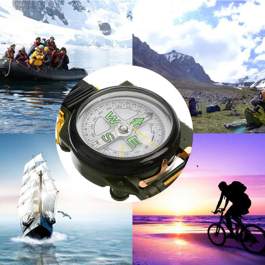 Boussole de camping en plein air, mousqueton, portable - Camp de Base Farzen