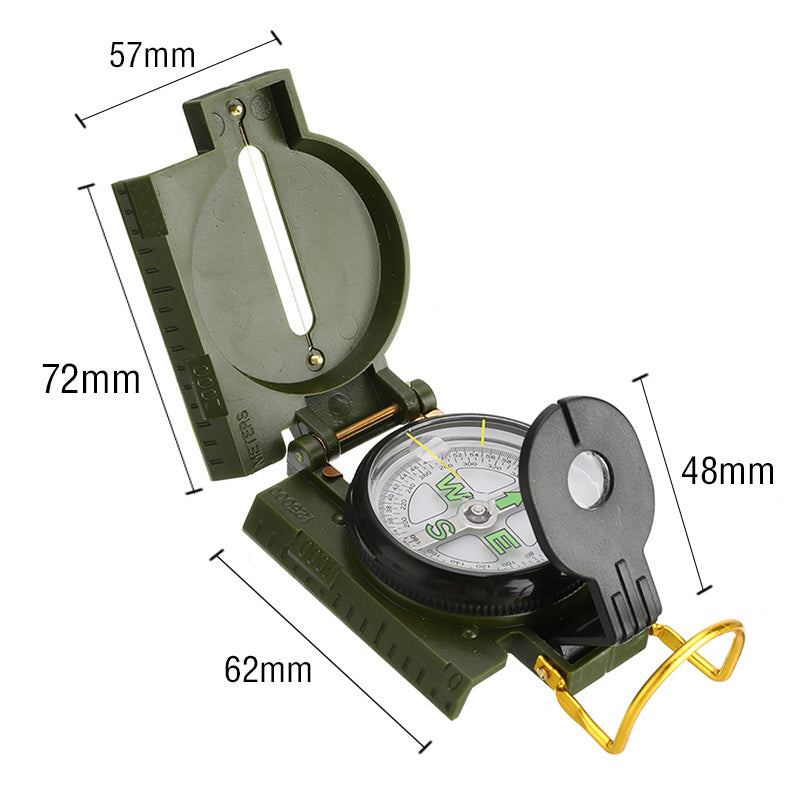 Boussole de camping en plein air, mousqueton, portable - Camp de Base Farzen