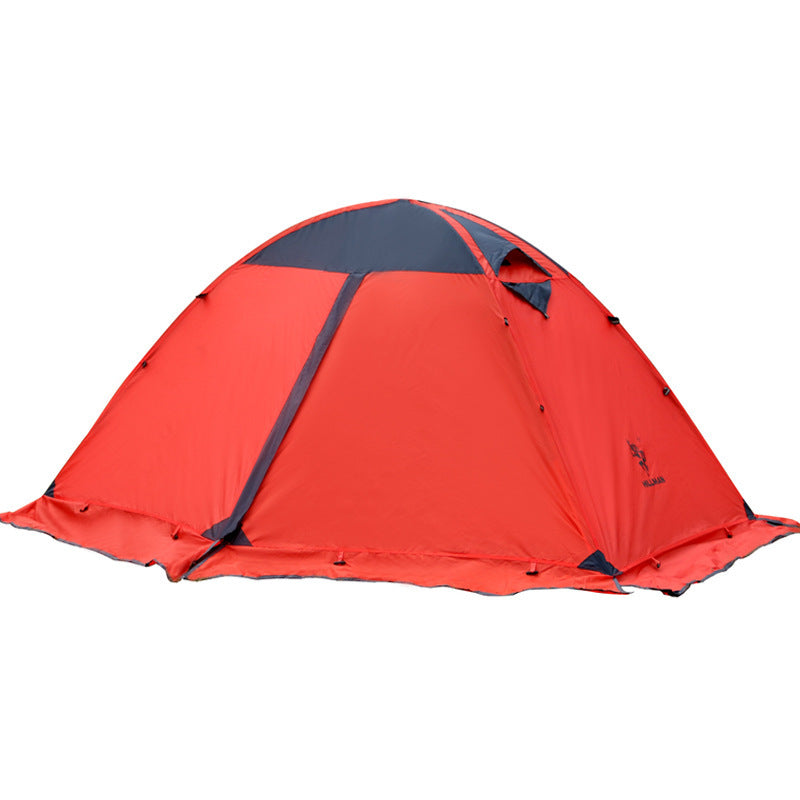 Tente 1 Personne Double Couche 140x210cm - Poteau Aluminium Ultra-Léger 2,5kg - Camp de Base Farzen