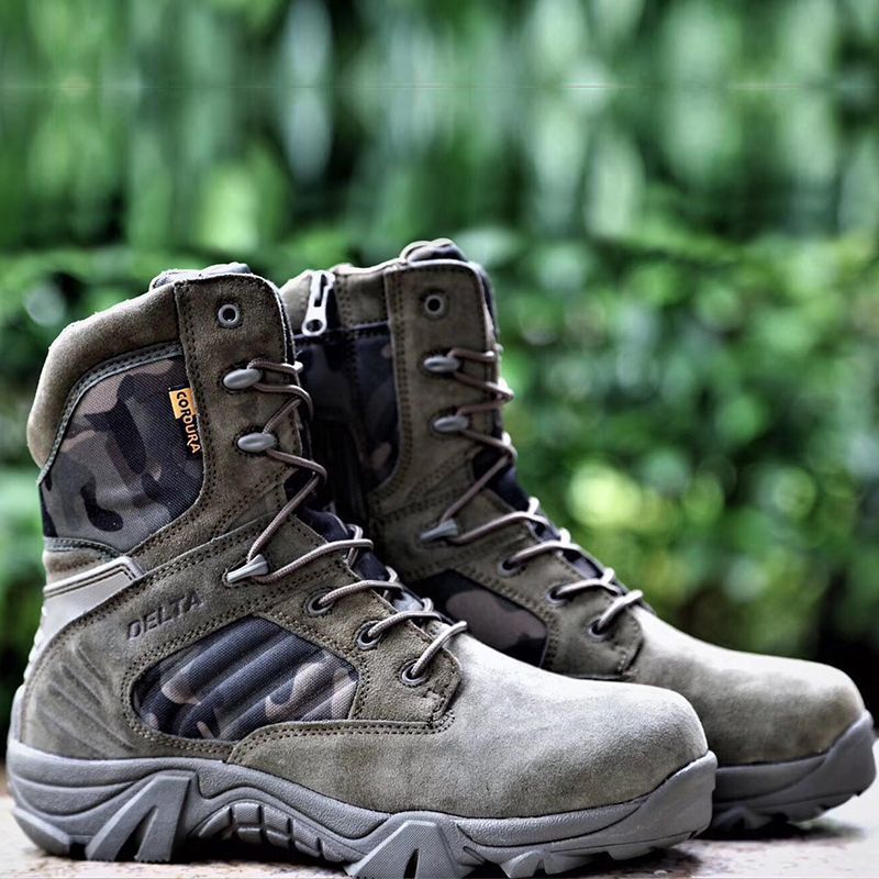 Bottes Delta Cuir Montantes - Outdoor Professionnel 1010g - Camp de Base Farzen