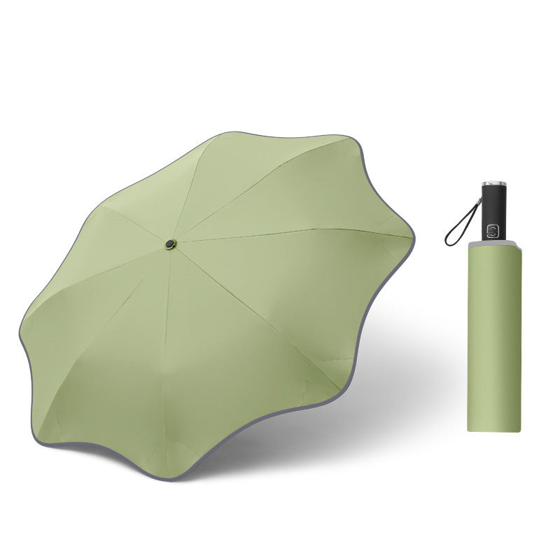 Parapluie Automatique Transparent Lumineux - Design Incurvé LED - Camp de Base Farzen