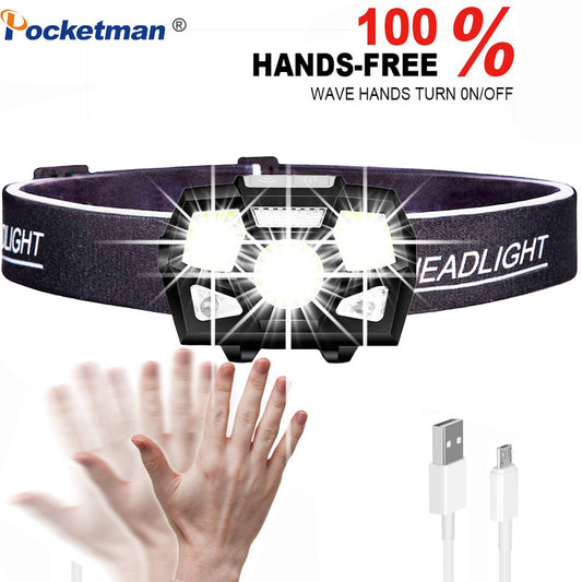 Lampe Frontale LED USB Anti-Éblouissement - Running 150g - Camp de Base Farzen