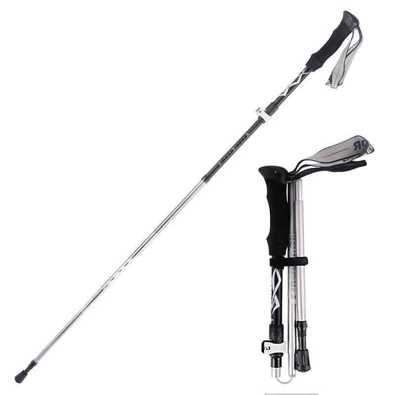 Bâton Randonnée 5 Sections Aluminium - Pliable Ultra-Compact 300g - Camp de Base Farzen