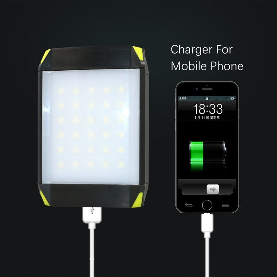 Lampe Camping LED 500 Lumens - Rechargeable 6000mAh 459g - Camp de Base Farzen