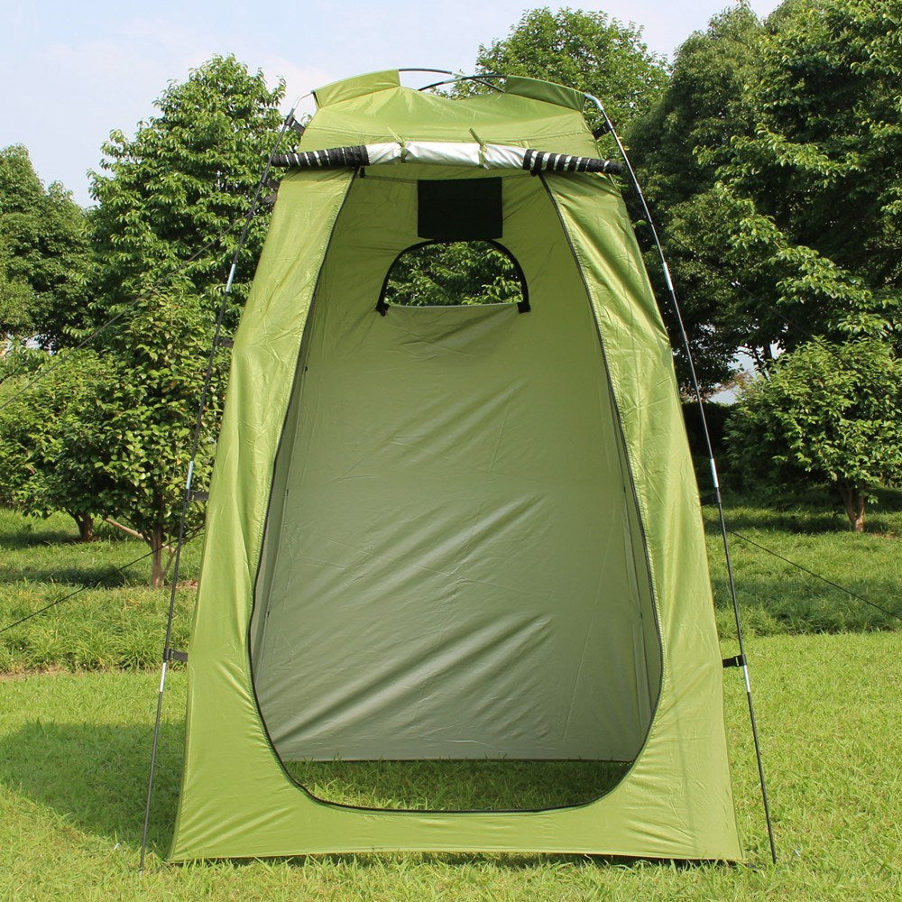 Tente Douche Toilette Camping 120x120x180cm Cabine Privée Portable - Camp de Base Farzen