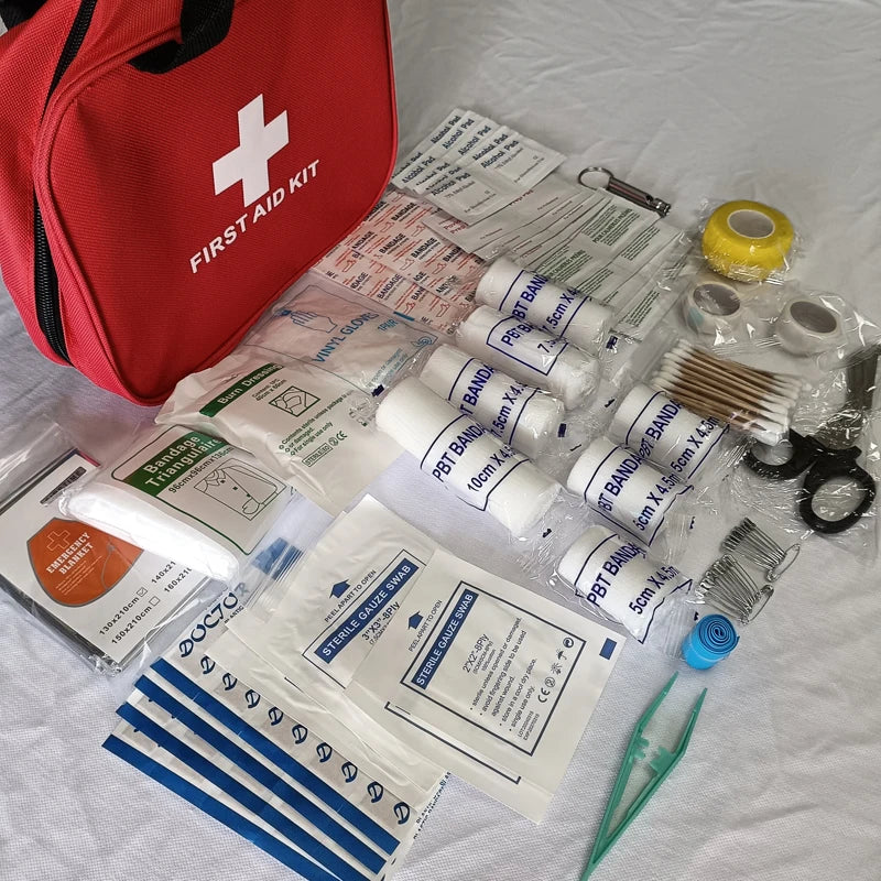 Kit Premiers Secours 184 Pièces - Camping Randonnée Outdoor - Camp de Base Farzen