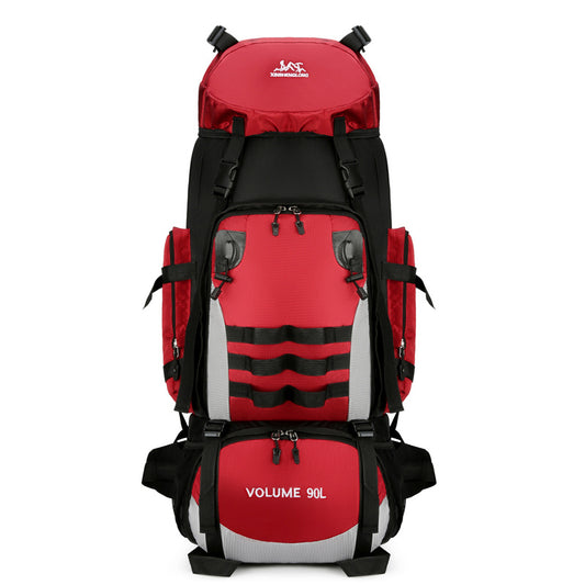 Sac à dos de randonnée grande capacité 90 L, imperméable et résistant, avec matelassage en coton - Camp de Base Farzen