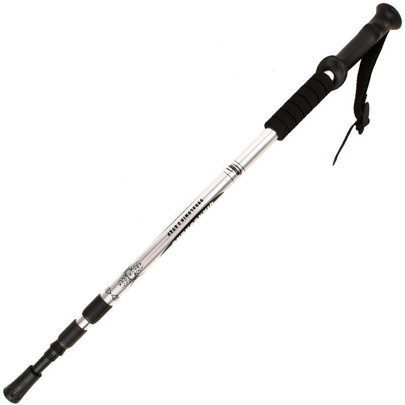 Bâton Marche Télescopique Aluminium Poignée Droite - 335g - Camp de Base Farzen