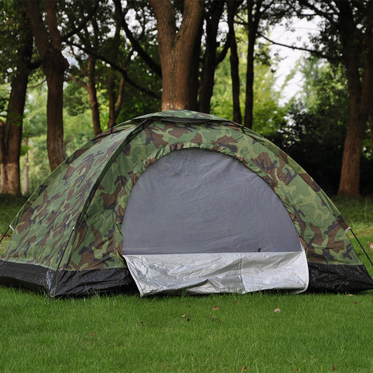 Tente Camping Camouflage 2 Personnes - Imperméable Survie Outdoor - Camp de Base Farzen