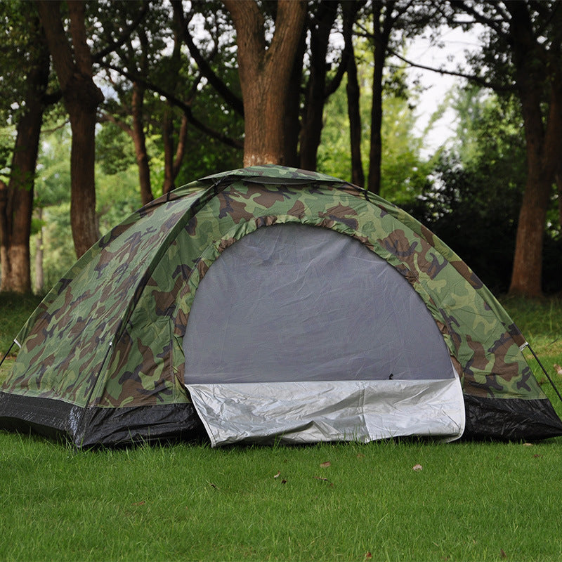 Tente Camping Camouflage 2 Personnes - Imperméable Survie Outdoor - Camp de Base Farzen
