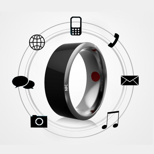 Bague connectée multifonctionnelle noire haute technologie - Camp de Base Farzen