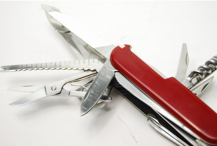 Couteau Suisse Multifonctionnel 30+ Outils Acier Inoxydable - Camp de Base Farzen