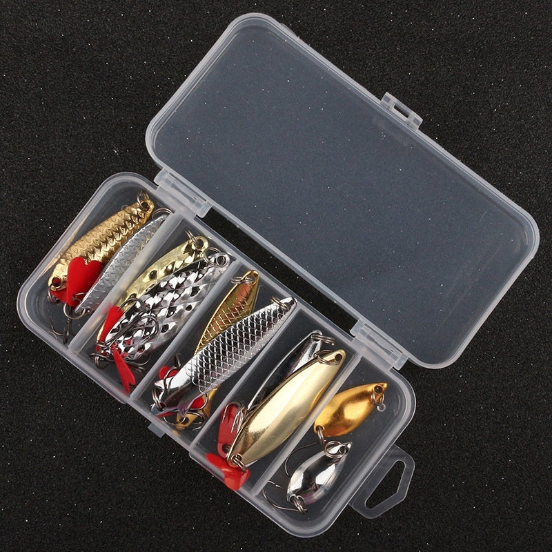 Kit Leurres Paillettes Ananas 11/21/36 - Métal Pêche - Camp de Base Farzen