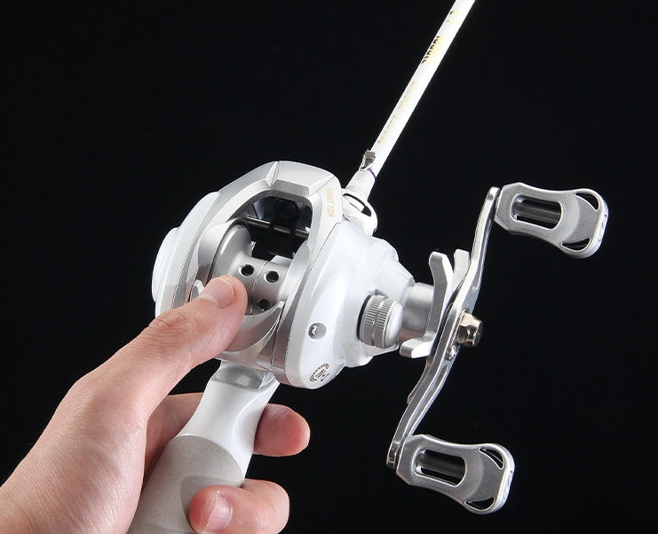 Moulinet de Pêche Lancer Appâts Blanc Micro-Objets - Camp de Base Farzen