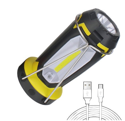 Lampe LED COB Multifonction USB - Crochet Camping Auto 337g - Camp de Base Farzen