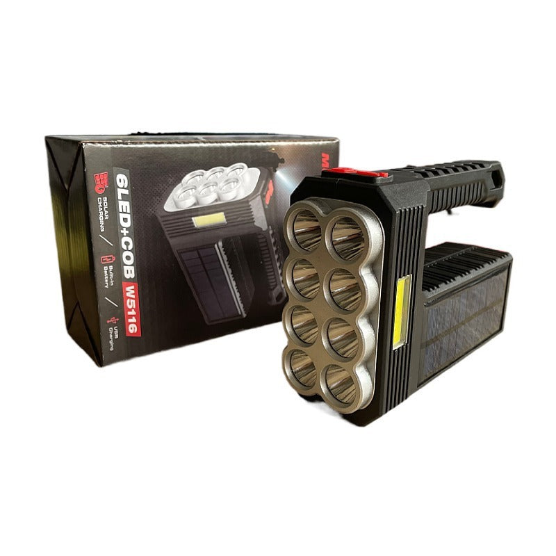 Lampe Torche Solaire & USB LED Puissante | Rechargeable, Power Bank & Urgence - Camp de Base Farzen
