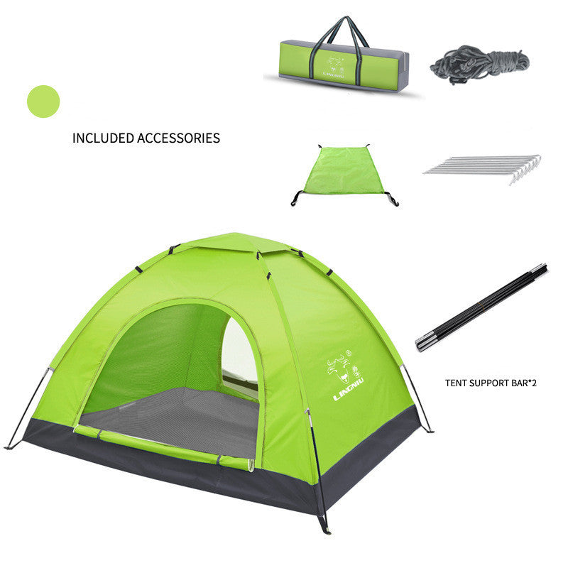 Tente Plage Camping 3-4 Personnes - Légère Protection Solaire - Camp de Base Farzen