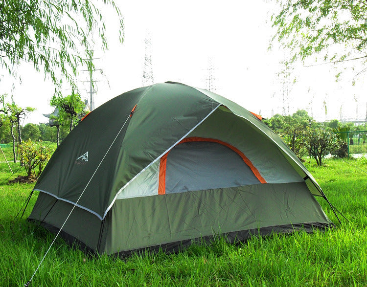 Tente Camping Imperméable 3000mm - Fibre Verre Respirante - Camp de Base Farzen