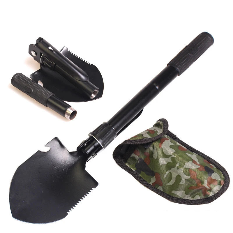Pelle Pliante Multifonctionnelle - Télescopique Camping Jardin Grattoir Neige - Camp de Base Farzen