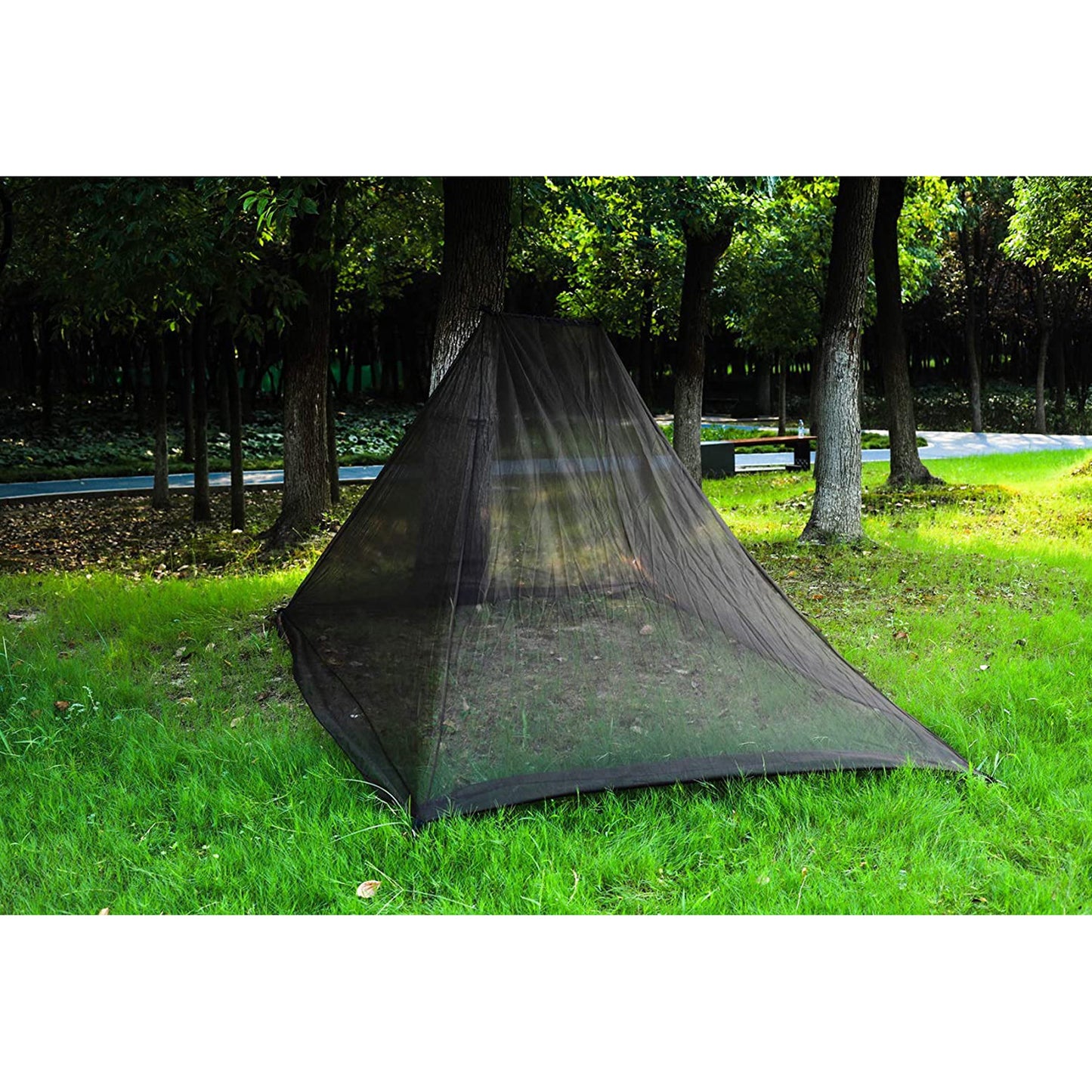 Moustiquaire Camping Pliable - Protection Insectes 220x120x100cm - Camp de Base Farzen