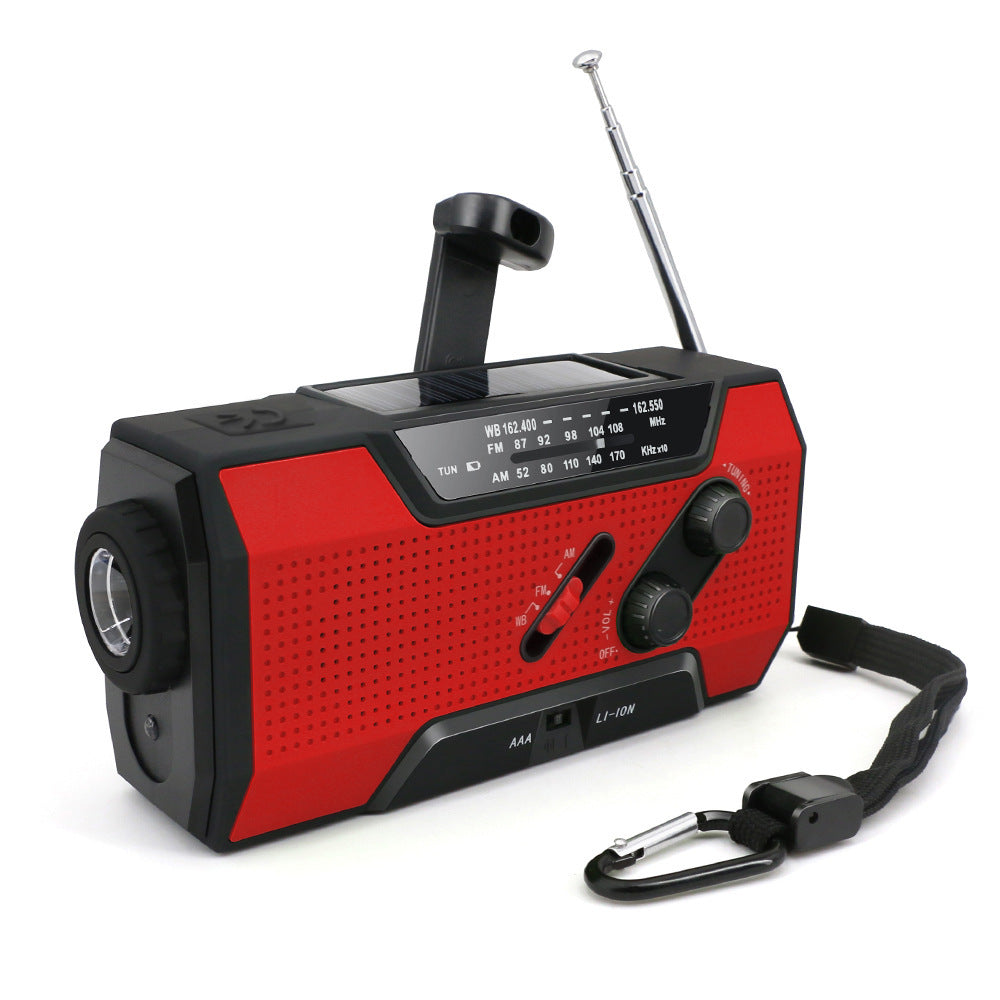 Radio Solaire de Poche 5-en-1 | Dynamo, Power Bank & Lampe Torche LED | Kit Survie - Camp de Base Farzen