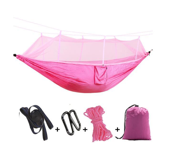 Hamac Double Parachute Moustiquaire - Nylon 210T Anti-Insectes - Camp de Base Farzen