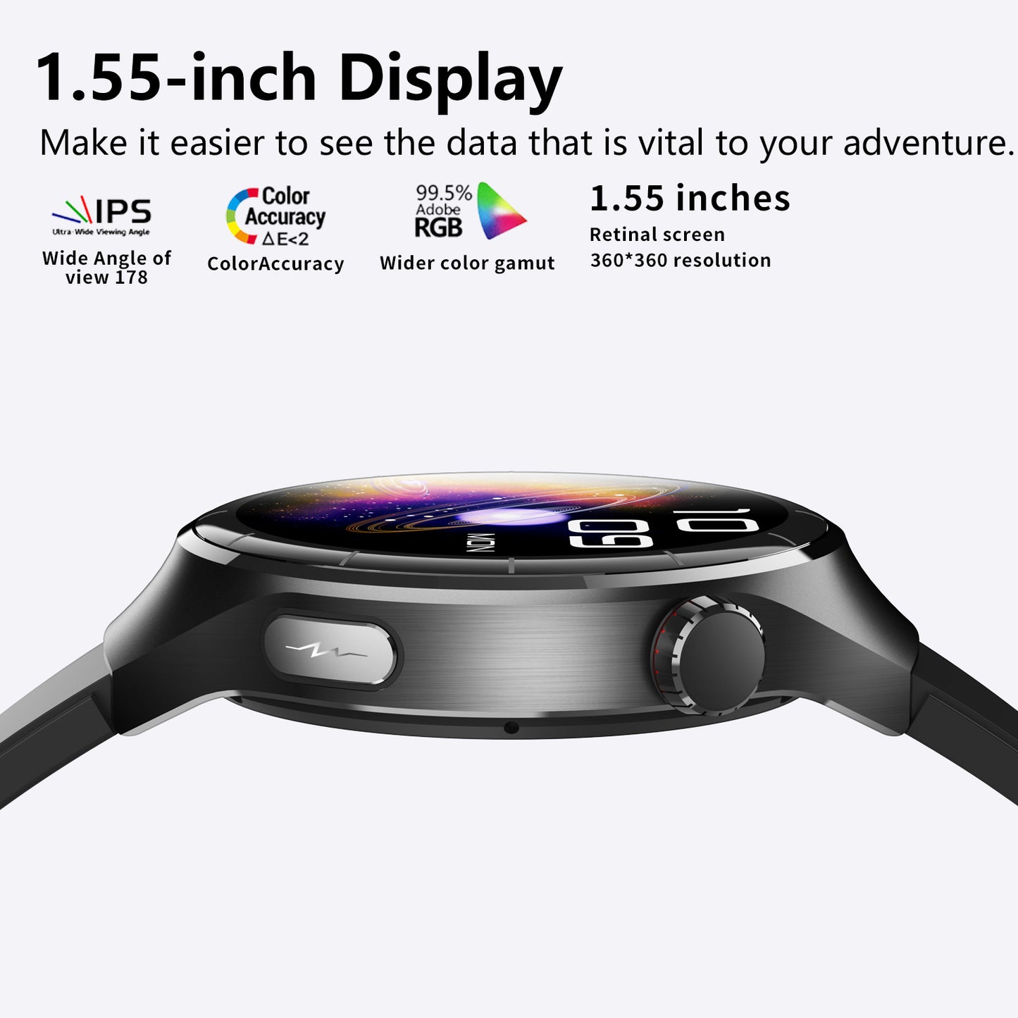 Montre Connectée Santé IP67 - Bluetooth Fitness 90g - Camp de Base Farzen
