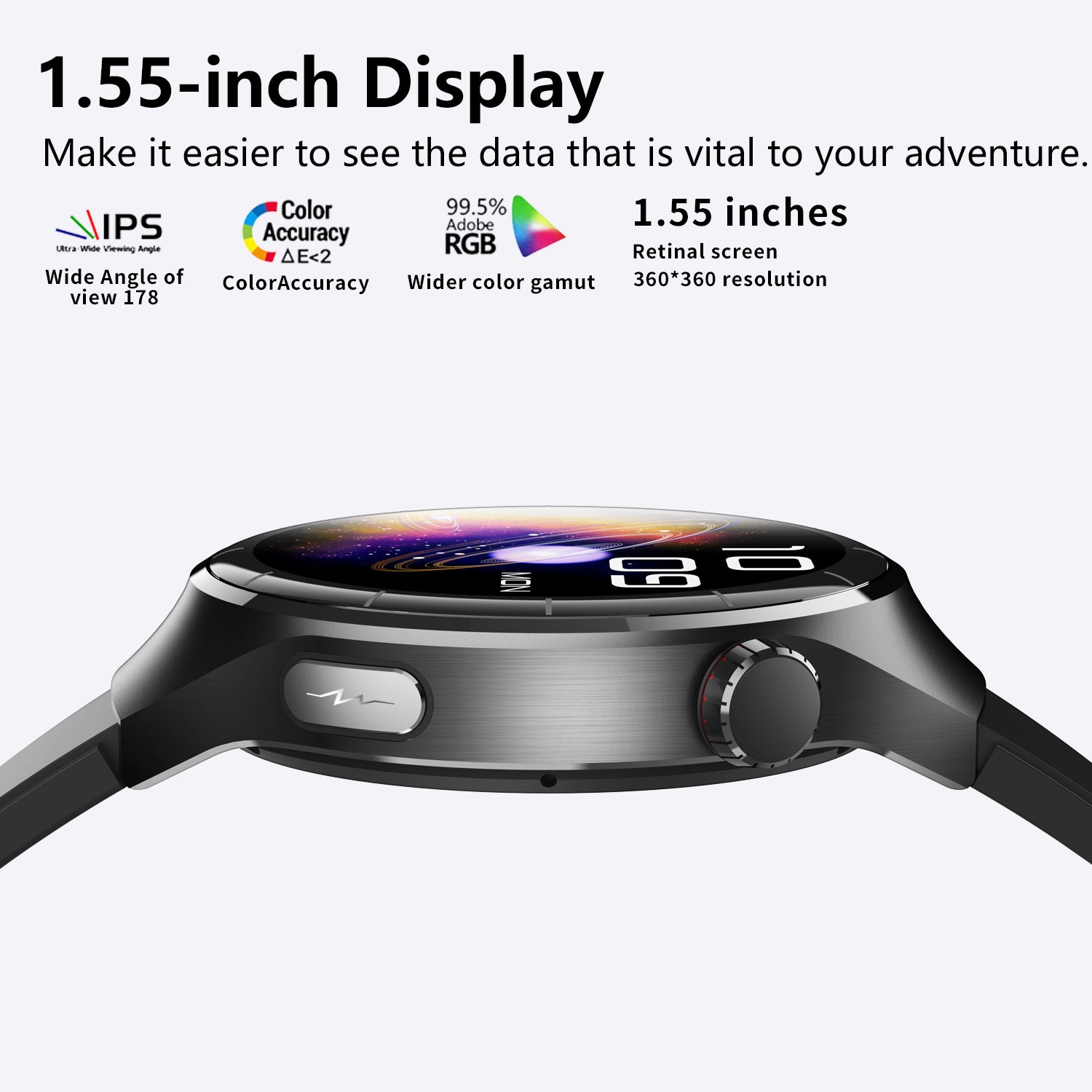 Montre Connectée Santé IP67 - Bluetooth Fitness 90g - Camp de Base Farzen