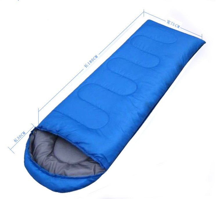 Sac de Couchage Portable Capuchon - Étanche Polyester Voyage 180x75cm - Camp de Base Farzen