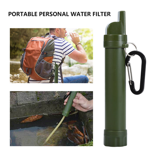 Filtre Eau Urgence Ultra-Portable 1500L - Purification Outdoor Expédition 93g - Camp de Base Farzen