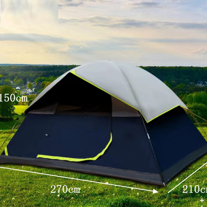 Tente Camping 4 Personnes - Darkroom Anti-Lumière Famille - Camp de Base Farzen