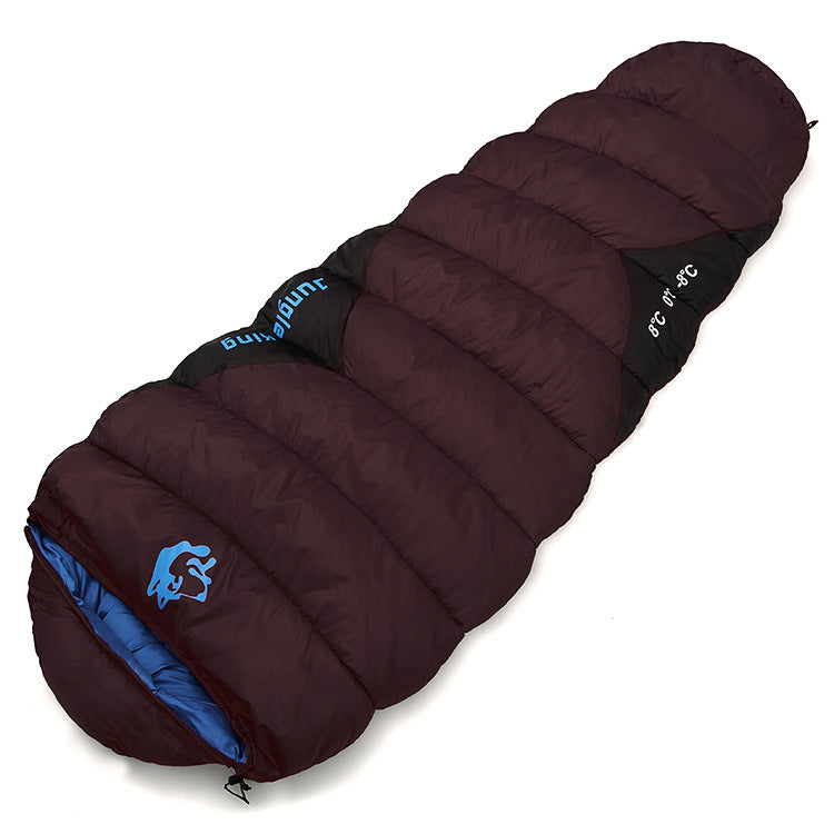 Sac de Couchage Coton Pêche Automne-Hiver - Camping Froid 230x80cm - Camp de Base Farzen