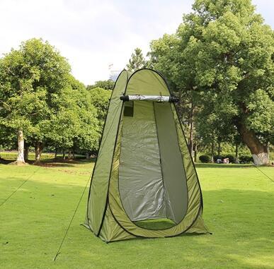 Tente Douche Portable Camping - Abri Privé Multifonction 120x190cm - Camp de Base Farzen