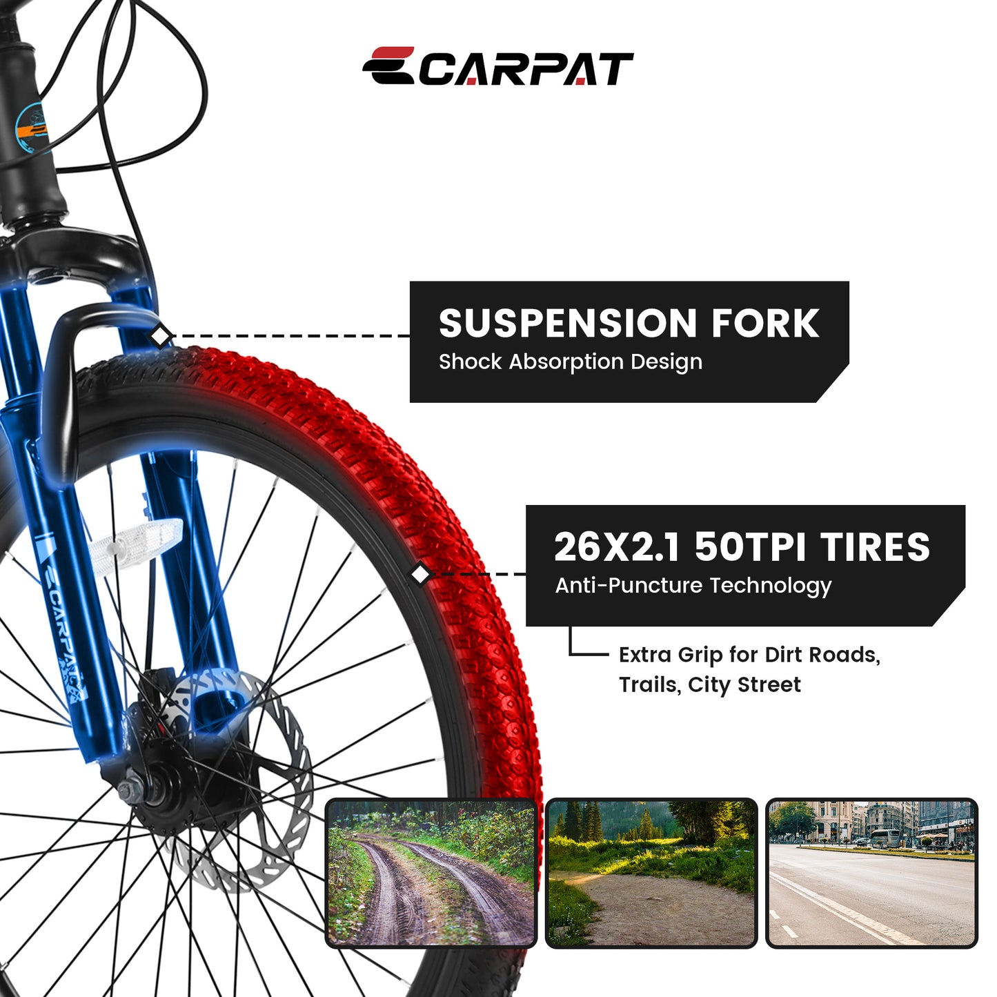 VTT Performance Noir-Bleu - Design Moderne Premium - Camp de Base Farzen