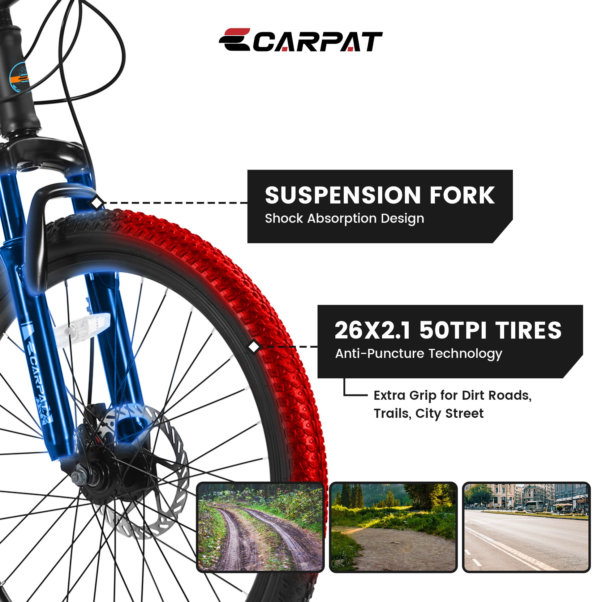 VTT Performance Noir-Bleu - Design Moderne Premium - Camp de Base Farzen