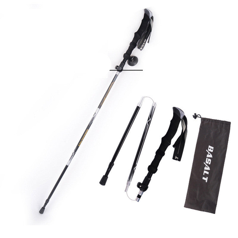 Bâton Randonnée Pliable 5 Sections - 660g - Camp de Base Farzen