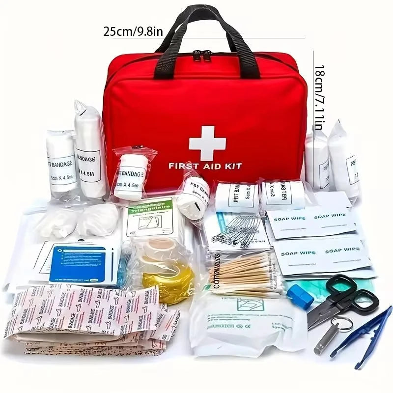 Kit Premiers Secours 184 Pièces - Camping Randonnée Outdoor - Camp de Base Farzen