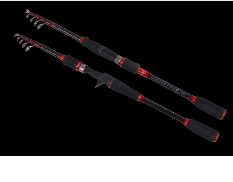 Canne Pêche Carbone Télescopique 1.8-3m - Mer Rivière - Camp de Base Farzen
