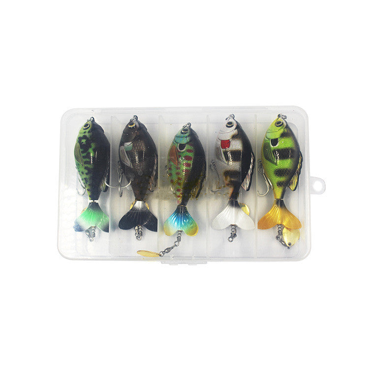 Leurres Queue Rotative Topwater x5 - Pêche Surface - Camp de Base Farzen