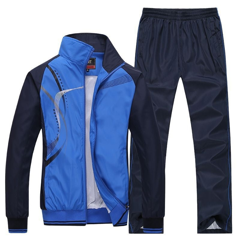 Tenue Sport Couple Mixte - Survêtement Rayures Printemps-Automne 710g - Camp de Base Farzen